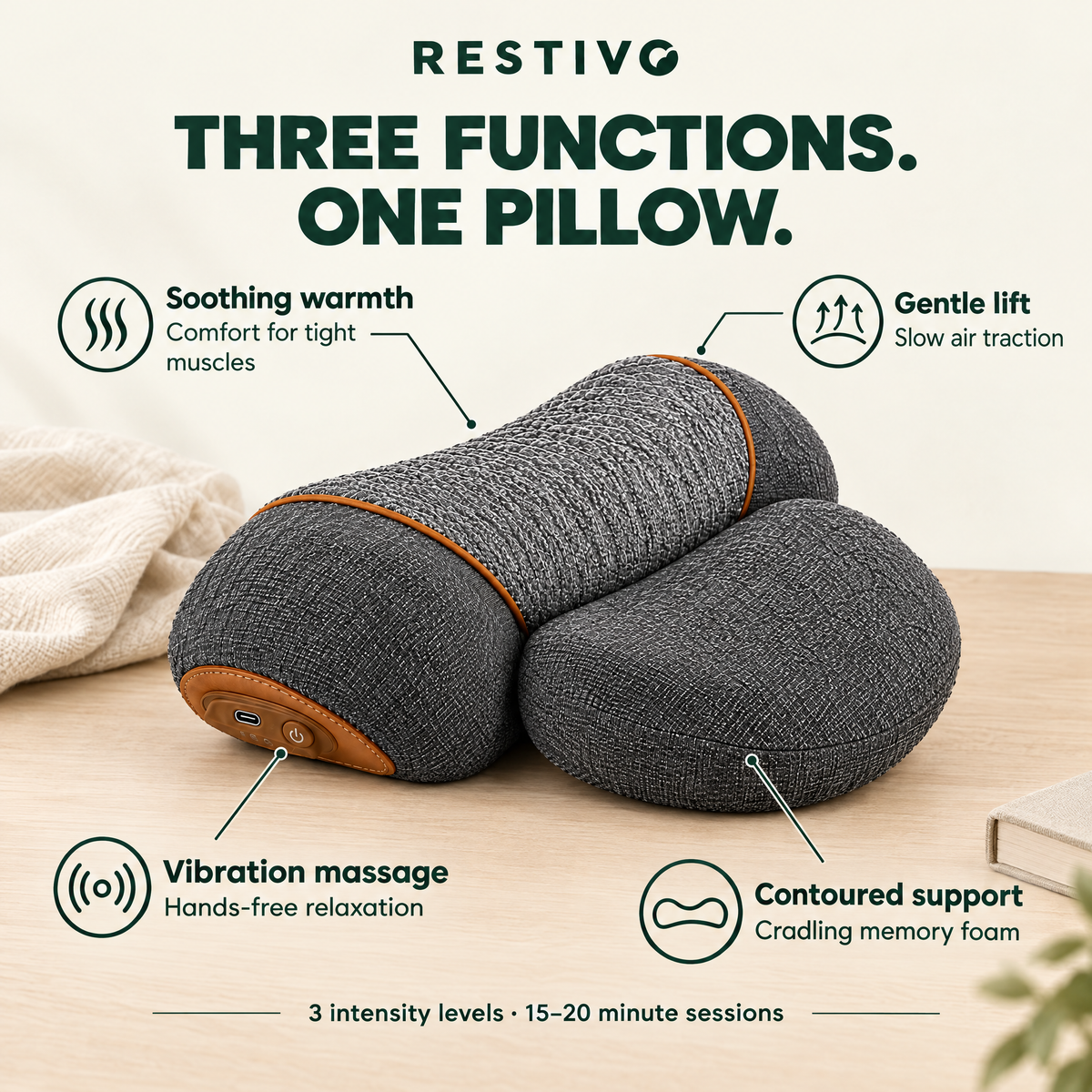 Restivo™ 3-in-1 Neck Relief Pillow